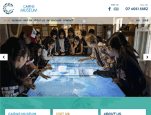 Tablet Screenshot of cairnsmuseum.org.au
